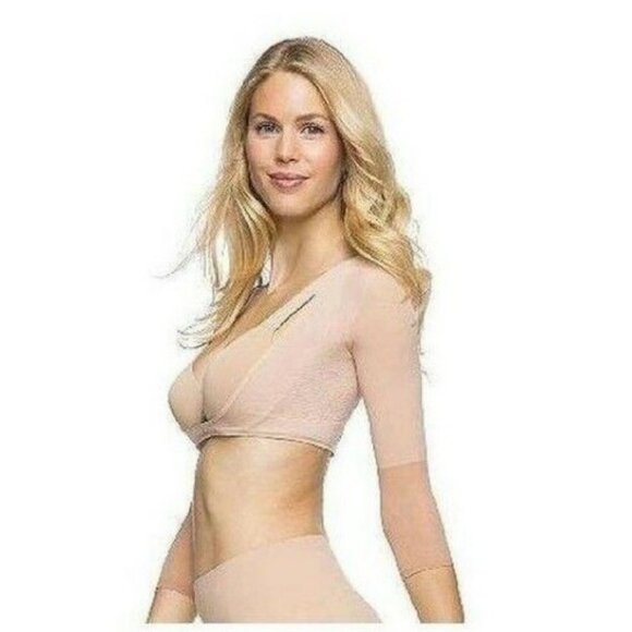 🌻NEW w/tag Spanx Nude Arm-Believable Toning Arm Shaper Open Bust Compression 3X - Picture 1 of 6